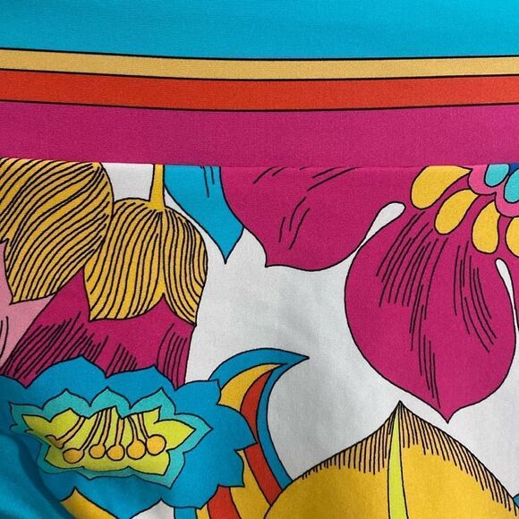 NWT-Trina Turk- FONTAINE BANDED TWIST BACK HIGH WAIST SWIM BOTTOM -Size 10 - Picture 6 of 12